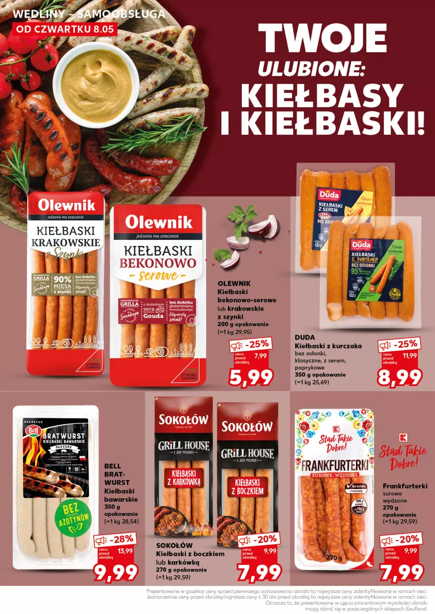 Gazetka promocyjna Kaufland - Mocny Start - ważna 12.05 do 14.05.2025 - strona 30 - produkty: Beko, Duda, Frankfurterki, Kurczak, Olewnik, Ser, Sok, Sokołów