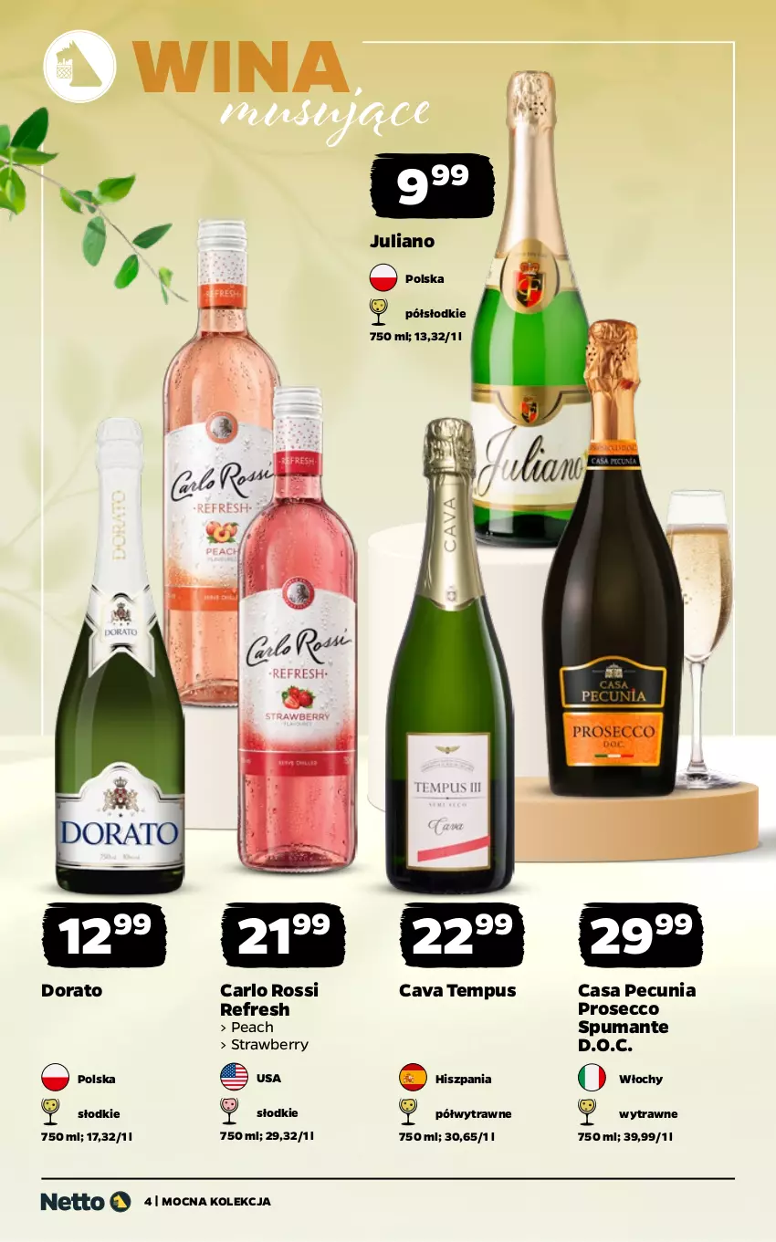 Gazetka promocyjna Netto - Alkohole - Mocne - ważna 11.05 do 23.05.2026 - strona 4 - produkty: Carlo Rossi, Mus, Prosecco, Puma