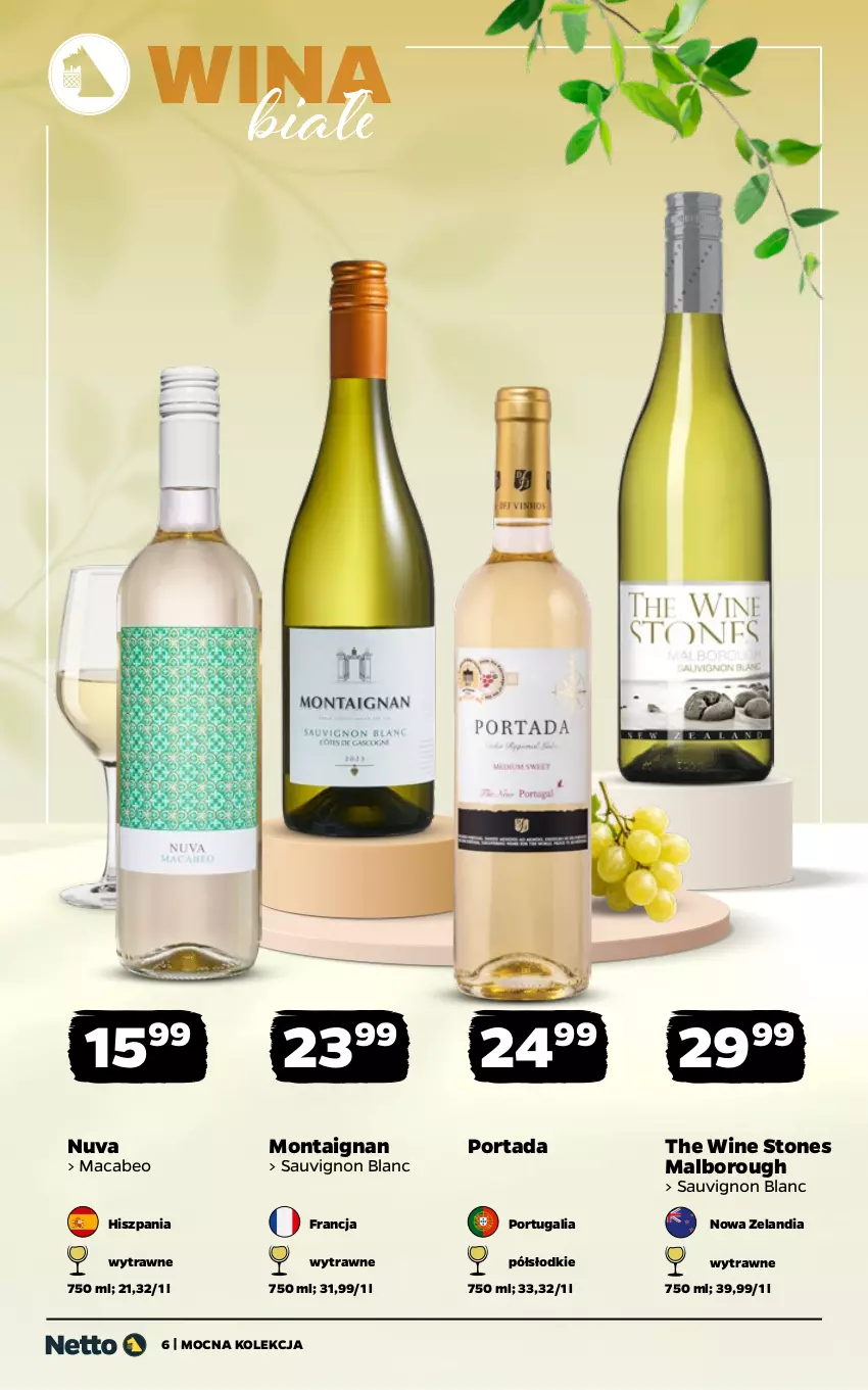 Gazetka promocyjna Netto - Alkohole - Mocne - ważna 11.05 do 23.05.2026 - strona 6 - produkty: Por, Portada, Sauvignon Blanc