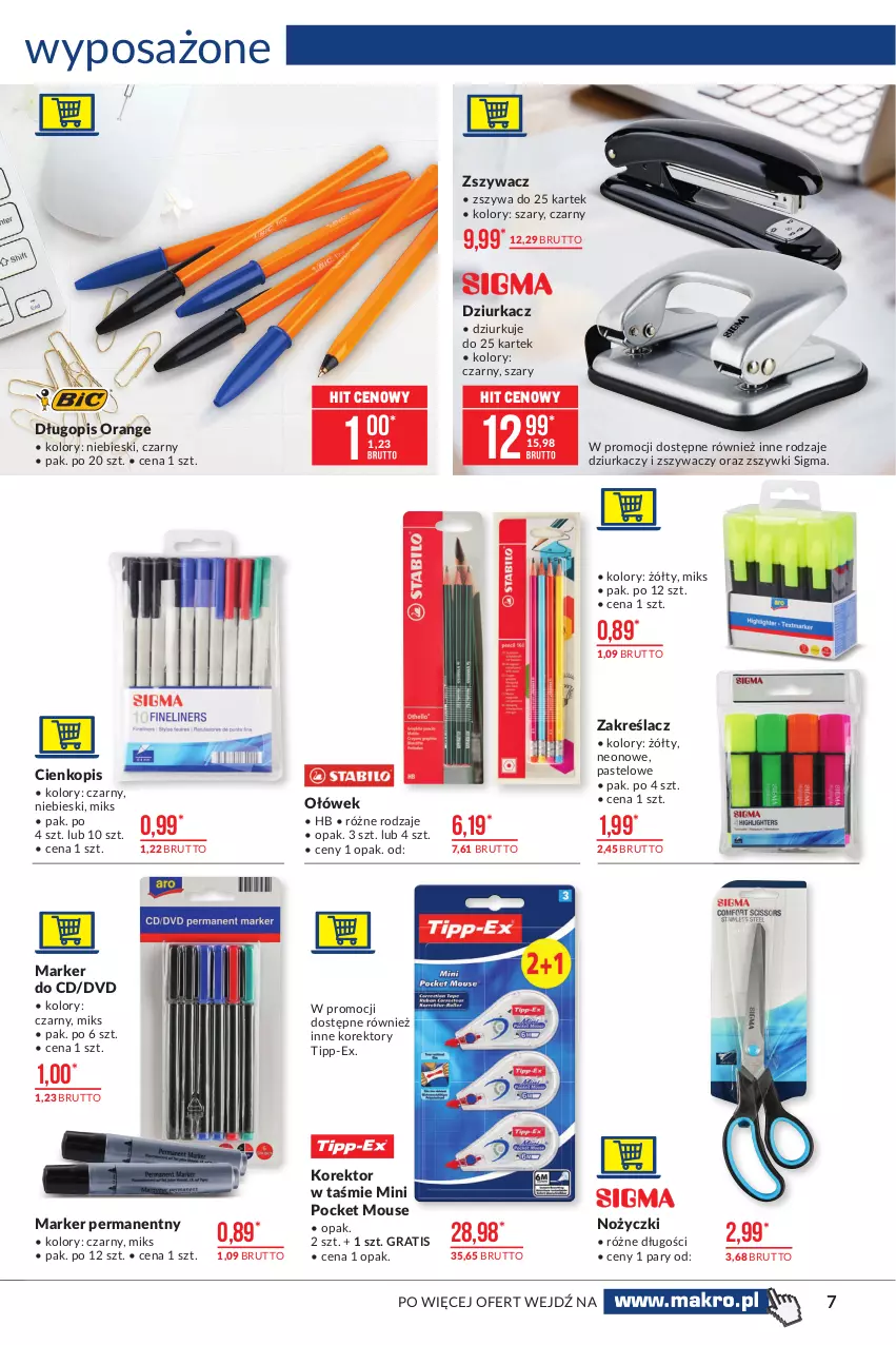 Gazetka promocyjna Makro - [Oferta promocyjna] Artykuły przemysłowe - ważna 19.04 do 03.05.2021 - strona 7 - produkty: Długopis, Gra, Marker, Noż, Nożyczki