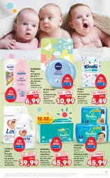 Gazetka promocyjna Kaufland - OFERTA TYGODNIA - Gazetka - ważna od 24.03 do 24.03.2021 - strona 41 - produkty: Płyn do prania, Płyn do kąpieli, Pampers, Lovela, Pieluchy, Majtki, Chusteczki, Płatki kosmetyczne, Szampon, Dzieci, Pieluchomajtki, Nivea Baby, Kindii, Nivea