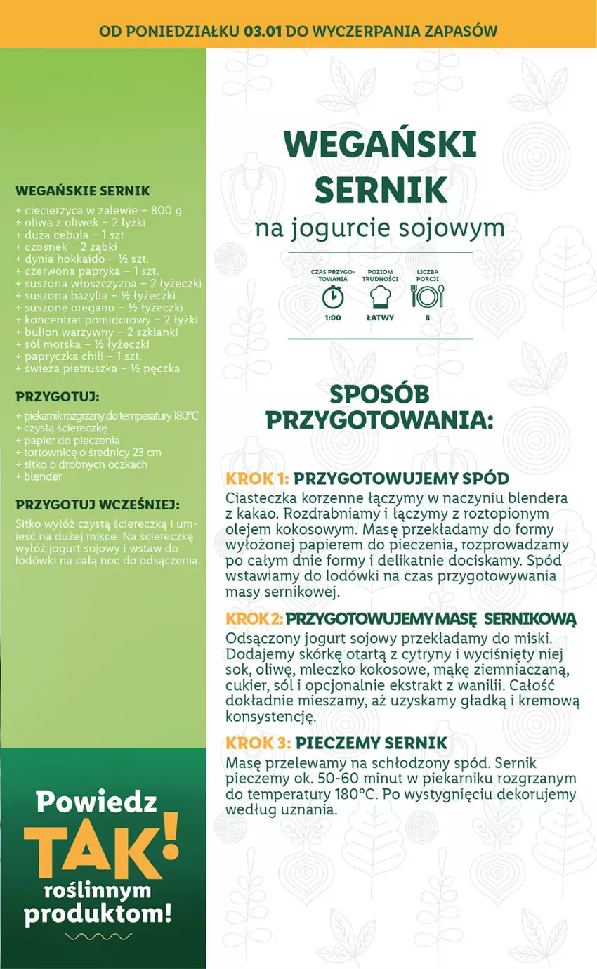 Gazetka promocyjna Lidl - KATALOG VEMONDO - ważna 03.01 do 09.01.2022 - strona 15 - produkty: Blender, Cukier, Cytryny, Jogurt, Kakao, Kokos, LG, Mleczko, Olej, Papier, Piec, Piekarnik, Por, Ser, Sok, Sól, Top