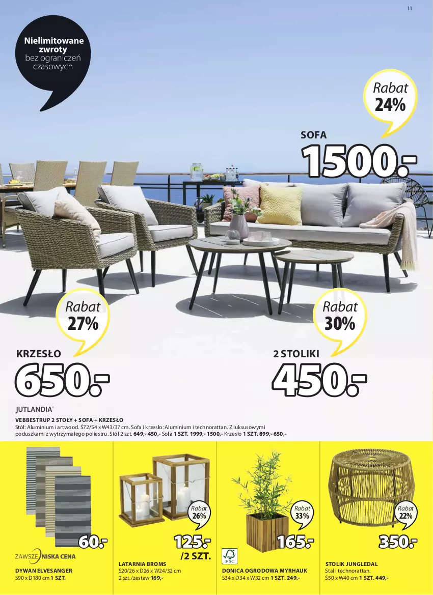 Gazetka promocyjna Jysk - Oferta tygodnia - ważna 17.03 do 31.03.2021 - strona 12 - produkty: Artwood, Dywan, Fa, Krzesło, Latarnia, Poduszka, Sofa, Stół, Stolik