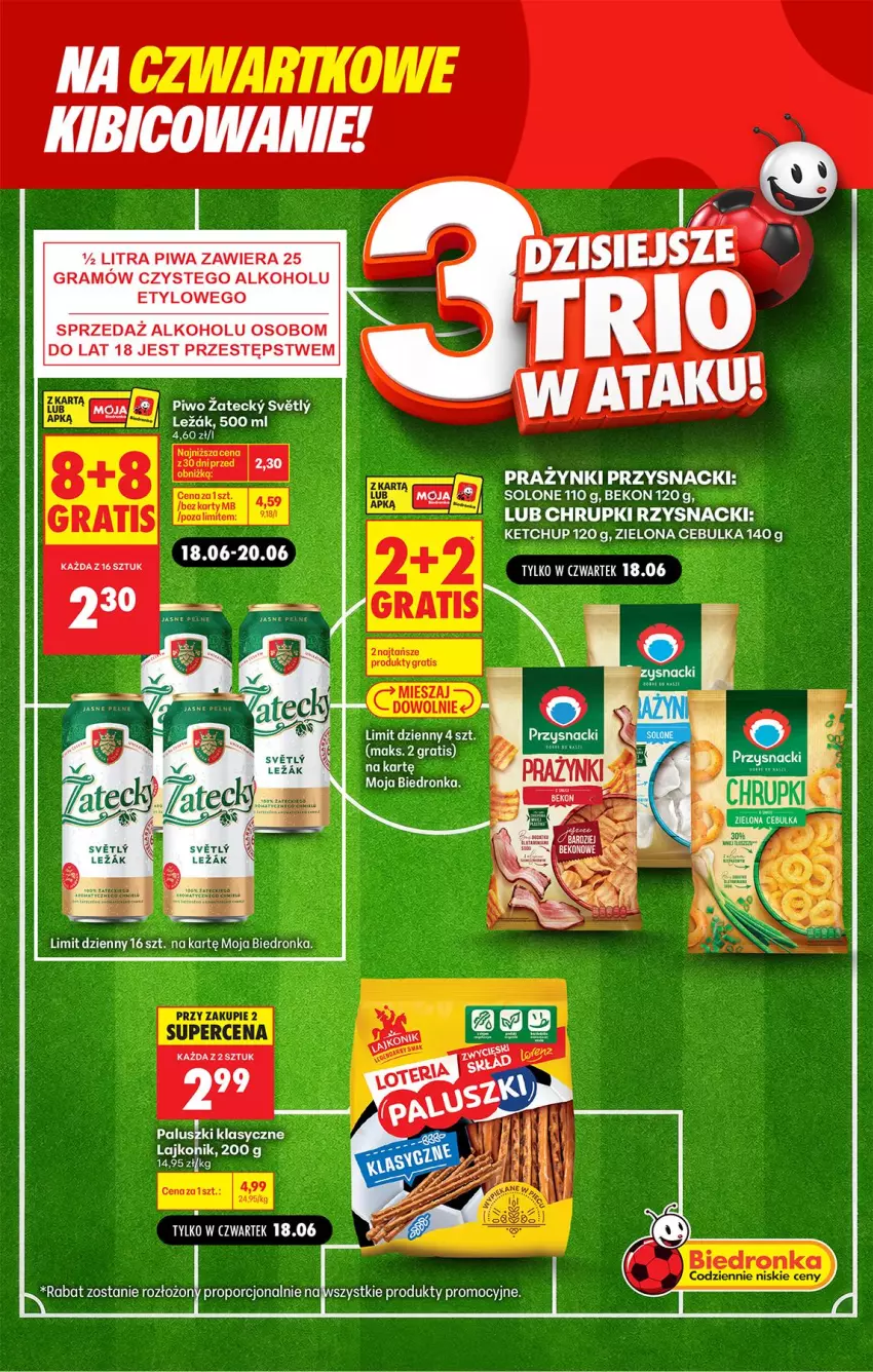 Gazetka promocyjna Biedronka - Gazetka - ważna 18.06 do 25.06.2026 - strona 2 - produkty: BIC, Chrupki, Fa, Gra, Ketchup, Lajkonik, Piwa, Piwo, Por, Przysnacki