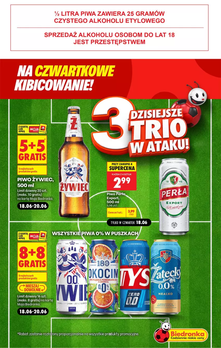 Gazetka promocyjna Biedronka - Gazetka - ważna 18.06 do 25.06.2026 - strona 3 - produkty: BIC, Gra, Koc, Piwa, Piwo, Por