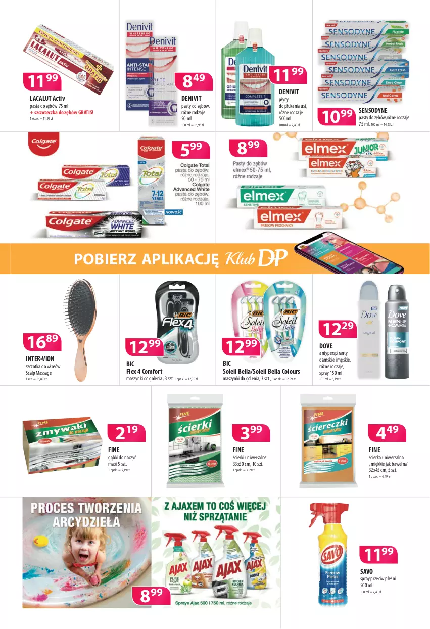 Gazetka promocyjna Drogerie Polskie - Gazetka - ważna 14.01 do 31.01.2022 - strona 7 - produkty: Antyperspirant, Bell, Bella, BIC, Denivit, Dove, Gra, Lacalut, Pasta do zębów, Sensodyne, Szczoteczka, Szczoteczka do zębów, Szczotka, Szczotka do włosów, Wełna