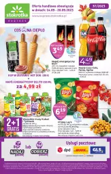 Gazetka promocyjna Stokrotka - Stokrotka Express - Gazetka - ważna od 20.09 do 20.09.2023 - strona 1 - produkty: Por, Mus, Hot dog, Napój energetyczny, Chipsy, Coca-Cola, Tymbark, Fanta, Kubuś, Sprite, Napój, Mięso, Fa