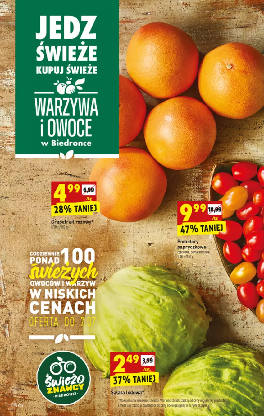 Gazetka promocyjna Biedronka - W tym tygodniu - ważna 05.07 do 10.07.2021 - strona 12 - produkty: Pomidory, Warzywa