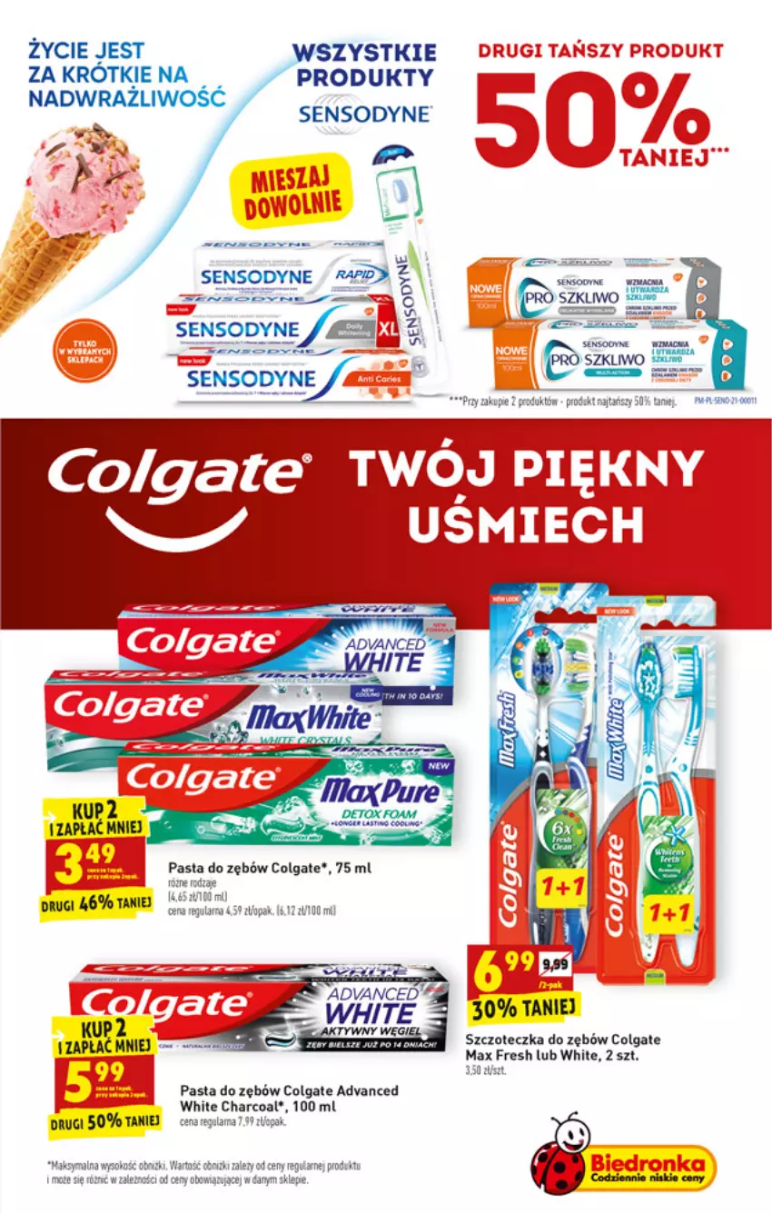 Gazetka promocyjna Biedronka - W tym tygodniu - ważna 05.07 do 10.07.2021 - strona 49 - produkty: Colgate, Fa, LG, Pasta do zębów, Sensodyne, Ser, Sok, Szczoteczka, Szczoteczka do zębów