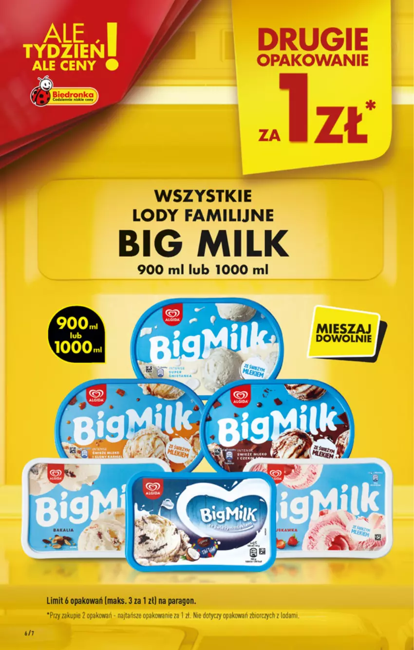Gazetka promocyjna Biedronka - W tym tygodniu - ważna 05.07 do 10.07.2021 - strona 6 - produkty: Big Milk, Fa, Lody