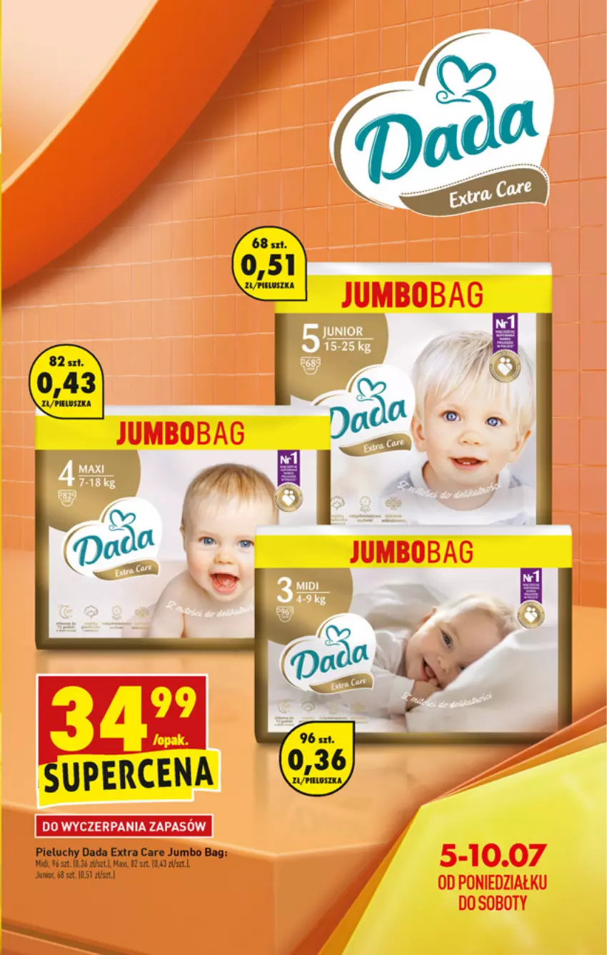 Gazetka promocyjna Biedronka - W tym tygodniu - ważna 05.07 do 10.07.2021 - strona 7 - produkty: Dada, O Bag, Pieluchy