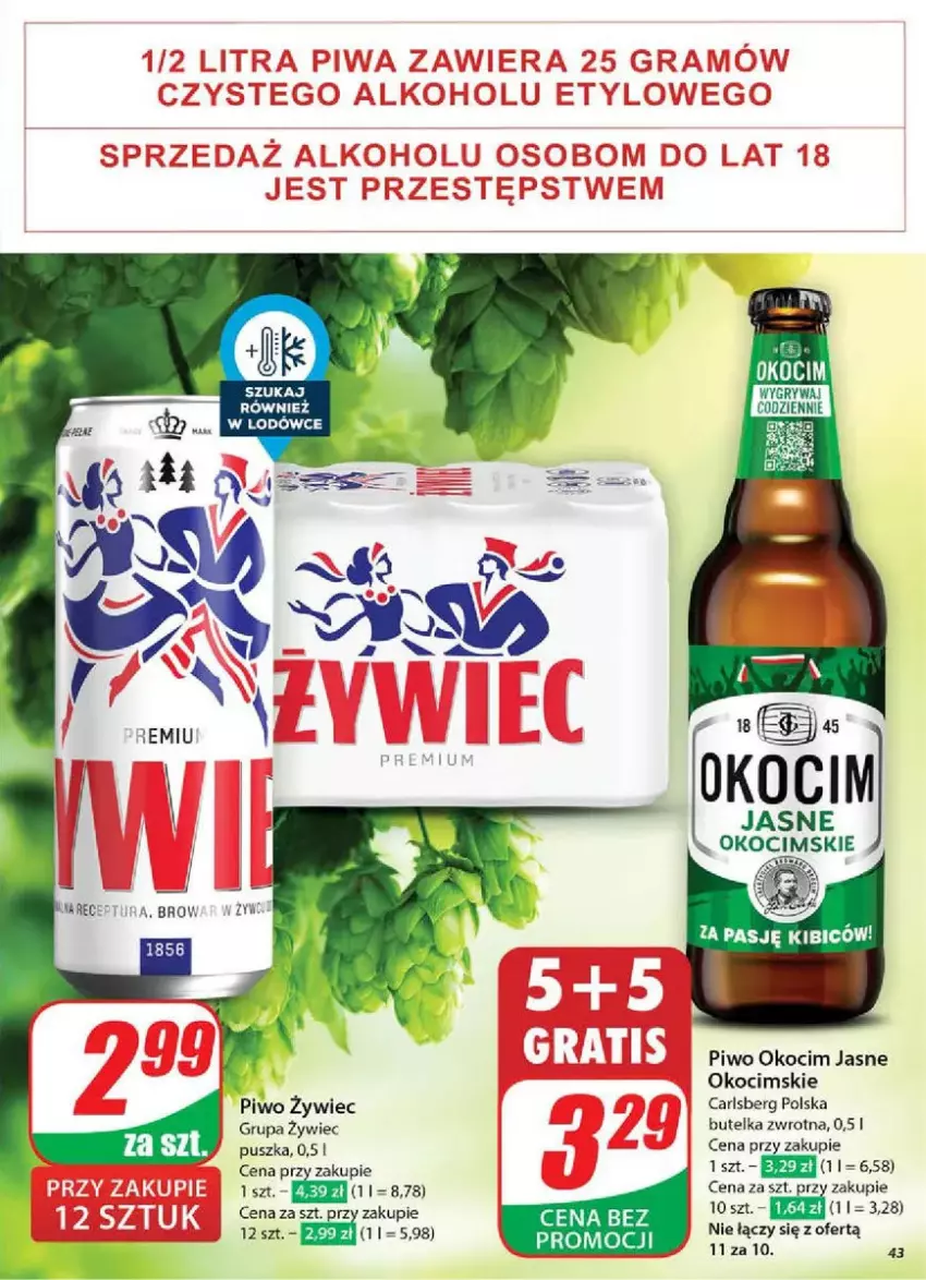 Gazetka promocyjna Dino - ważna 12.03 do 18.03.2025 - strona 38 - produkty: BIC, Carlsberg, Gry, Koc, Okocim, Piwo