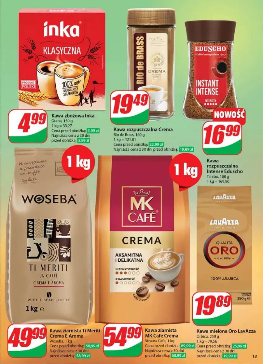 Gazetka promocyjna Dino - ważna 12.03 do 18.03.2025 - strona 5 - produkty: Aksam, BIC, Kawa, Kawa mielona, Kawa ziarnista, Lavazza, PSB, Ser, Tchibo, Woseba