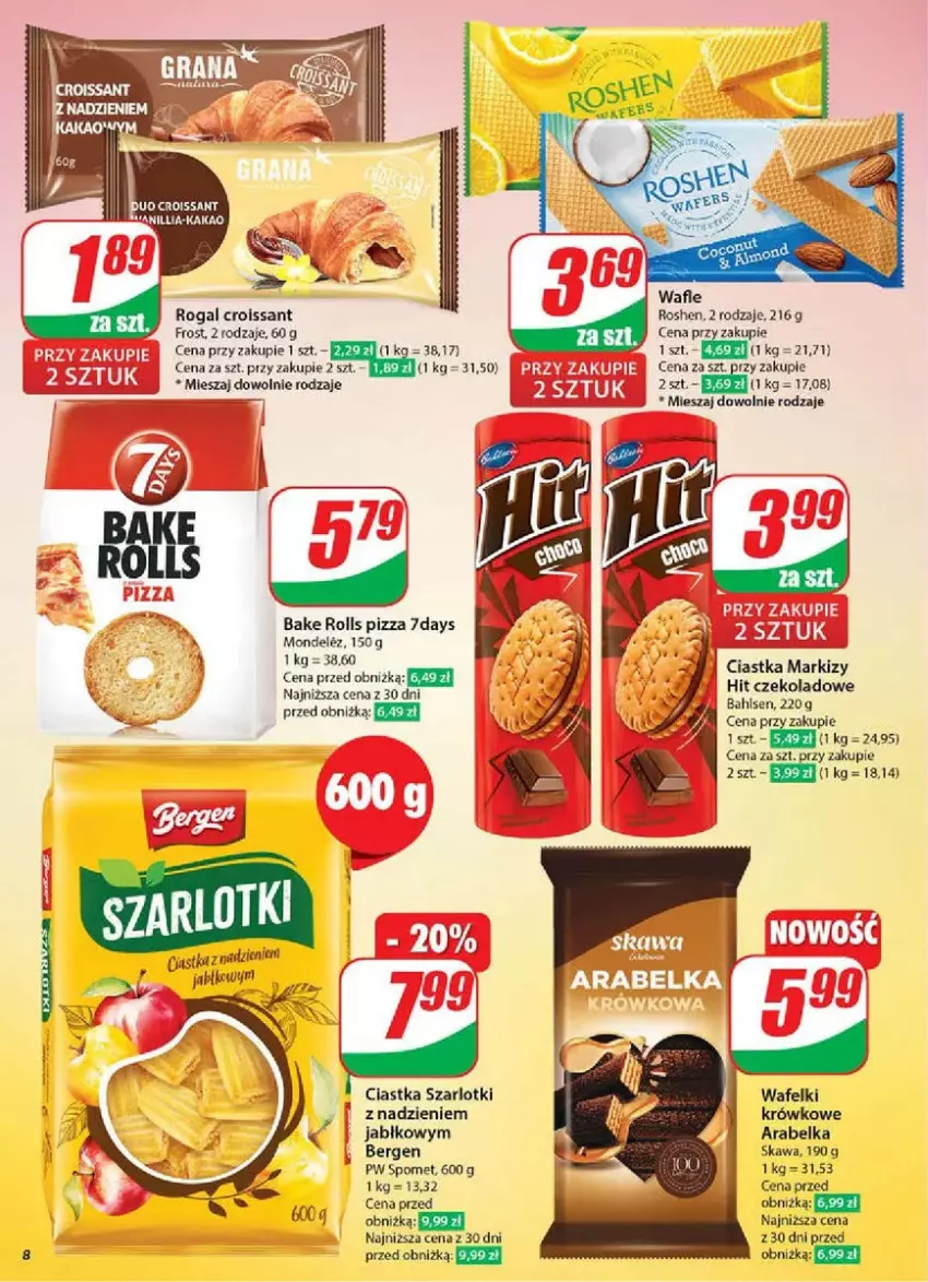 Gazetka promocyjna Dino - ważna 12.03 do 18.03.2025 - strona 69 - produkty: Bake Rolls, Ciastka, Croissant, Kawa, Pizza, Rogal