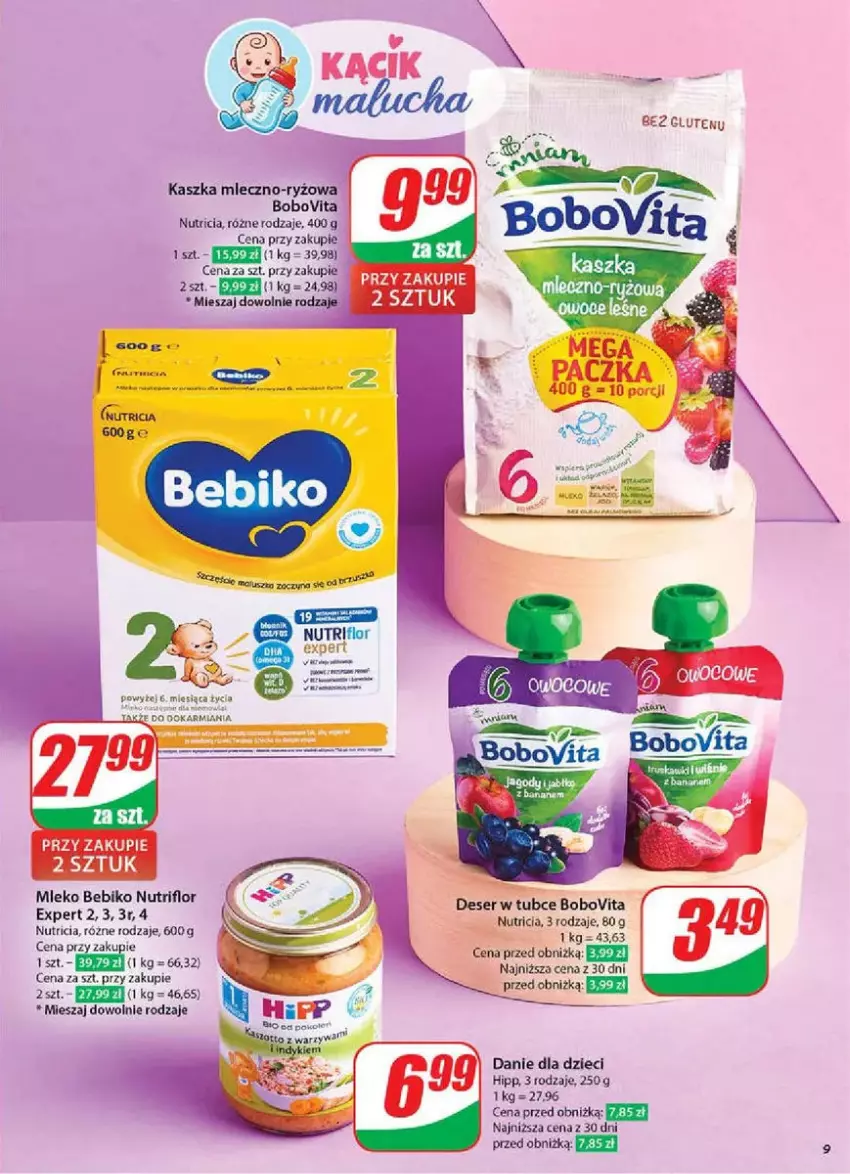 Gazetka promocyjna Dino - ważna 12.03 do 18.03.2025 - strona 70 - produkty: Bebiko, BoboVita, Danie dla dzieci, Deser, Dzieci, HiPP, Karmi, Mleko, Ser, Warzywa