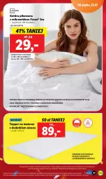 Gazetka promocyjna Lidl - GAZETKA - Gazetka - ważna od 23.07 do 23.07.2022 - strona 41 - produkty: Top, Gra, Kołdra, Poszewka, Materac, Tera