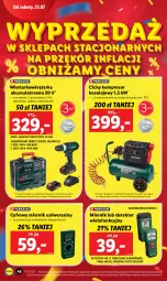 Gazetka promocyjna Lidl - GAZETKA - Gazetka - ważna od 23.07 do 23.07.2022 - strona 46 - produkty: Walizka, Stek, Wiertarkowkrętarka, Warka, Tarka, Wkręt, Wkrętarka, Olej, Kompresor, Akumulator, LG