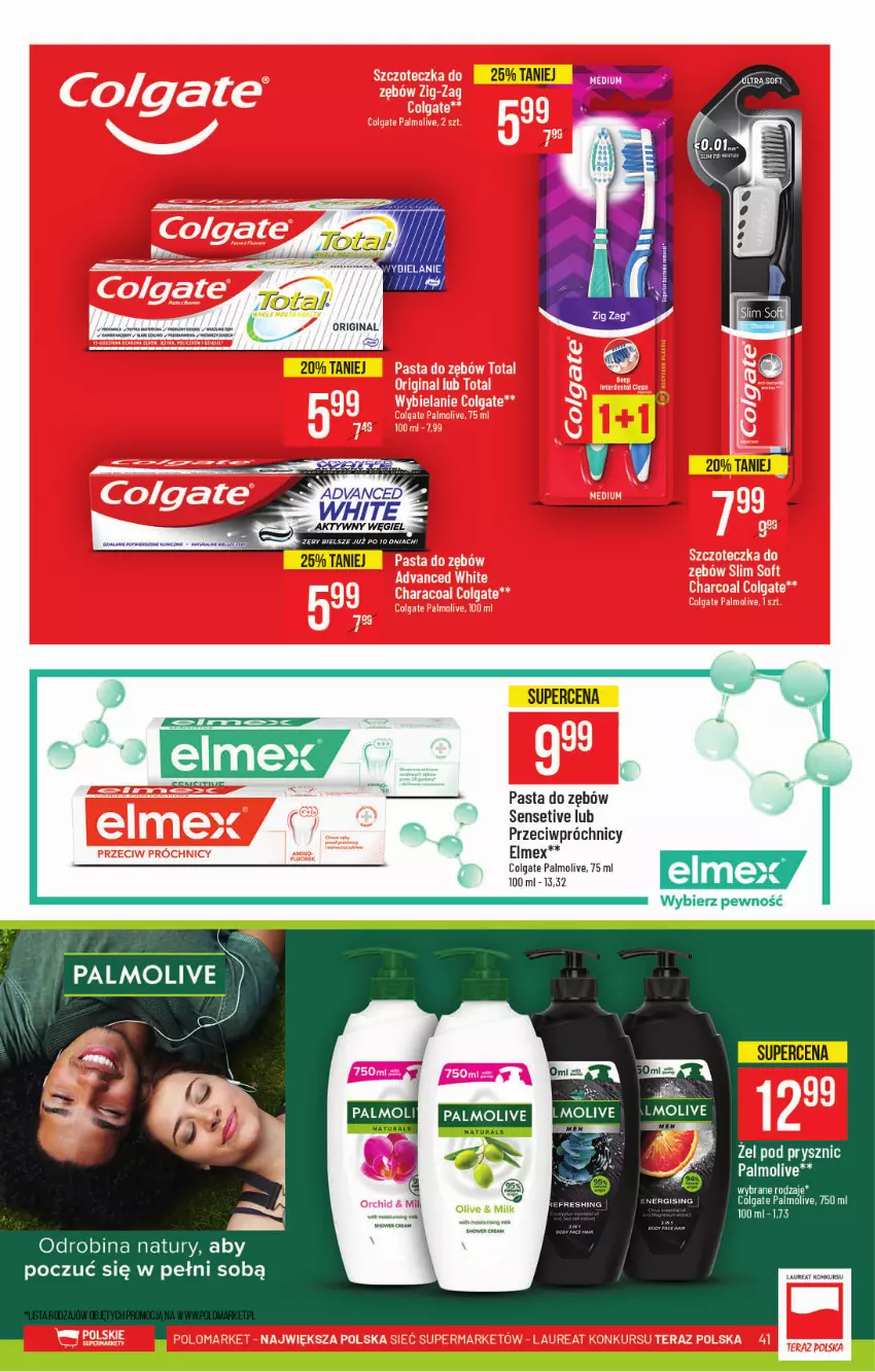 Gazetka promocyjna PoloMarket - Gazetka pomocyjna - ważna 21.07 do 27.07.2021 - strona 41 - produkty: Colgate, Elmex, Fa, Gin, Laur, LG, Palmolive, Pasta do zębów