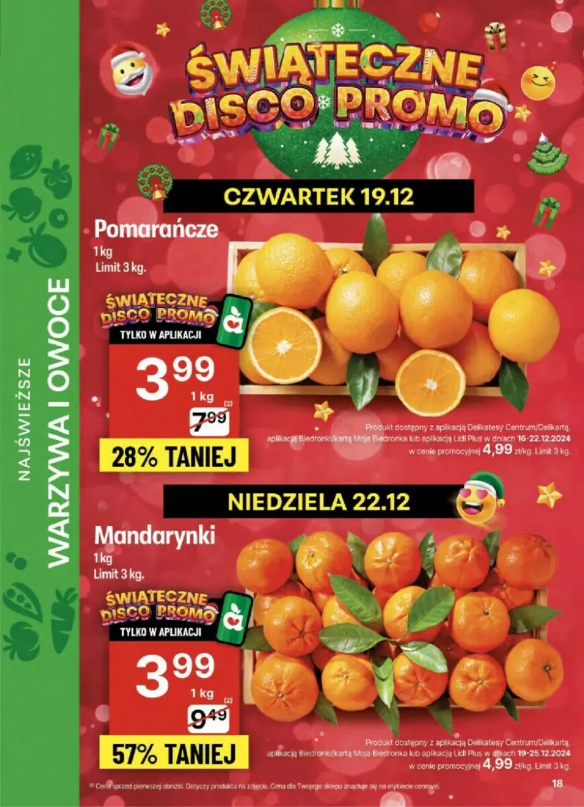 Gazetka promocyjna Delikatesy Centrum - ważna 19.12 do 25.12.2024 - strona 10 - produkty: Mandarynki, Owoce, Rum, Warzywa, Warzywa i owoce