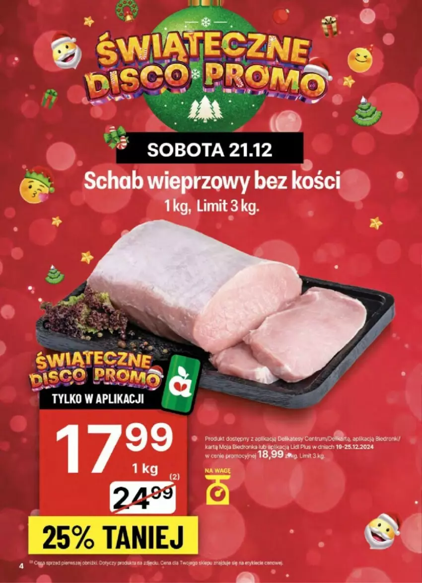 Gazetka promocyjna Delikatesy Centrum - ważna 19.12 do 25.12.2024 - strona 34 - produkty: Schab wieprzowy