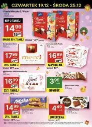 Gazetka promocyjna Delikatesy Centrum - Gazetka - ważna od 25.12 do 25.12.2024 - strona 32 - produkty: Rum, Kret, Raffaello, Wawel, Mleczko, Czekolada, Ptasie mleczko, Baton, E. Wedel, Merci, Kinder, Milka, Fa