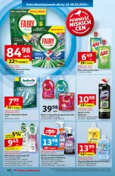 Gazetka promocyjna Auchan - Pewność Niskich Cen Supermarket - Gazetka - ważna od 26.02 do 26.02.2025 - strona 12 - produkty: Ludwik, Domestos, Sól, Cif, Coccolino, Ajax, Tablet, Cillit Bang, Mleczko, Płyn do płukania, Perwoll, Fairy, Zmywarki, Tabletki do zmywarki, Fa
