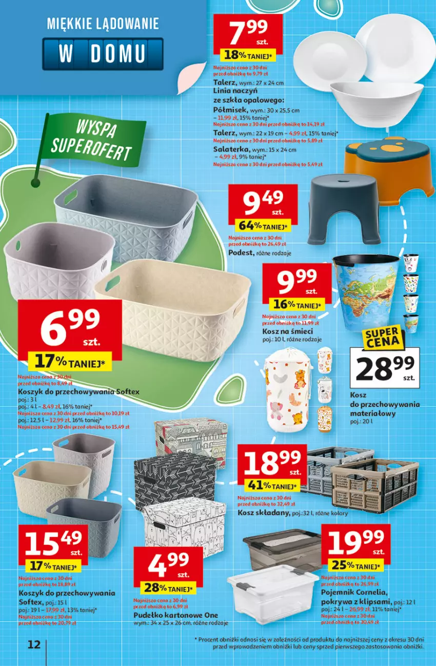 Gazetka promocyjna Auchan - Odlotowe ceny na start szkoły Hipermarket - ważna 14.08 do 20.08.2025 - strona 12 - produkty: Kosz, Pojemnik, Pokrywa, Pudełko, Salaterka, Talerz