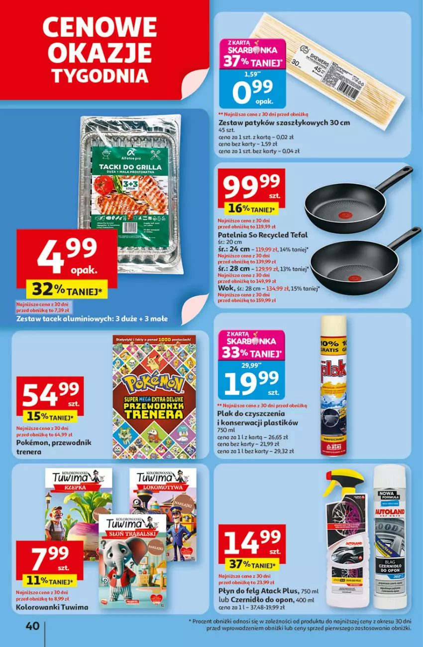 Gazetka promocyjna Auchan - Odlotowe ceny na start szkoły Hipermarket - ważna 14.08 do 20.08.2025 - strona 40 - produkty: Fa, LG, Patelnia, Przewodnik, Ser, Tefal