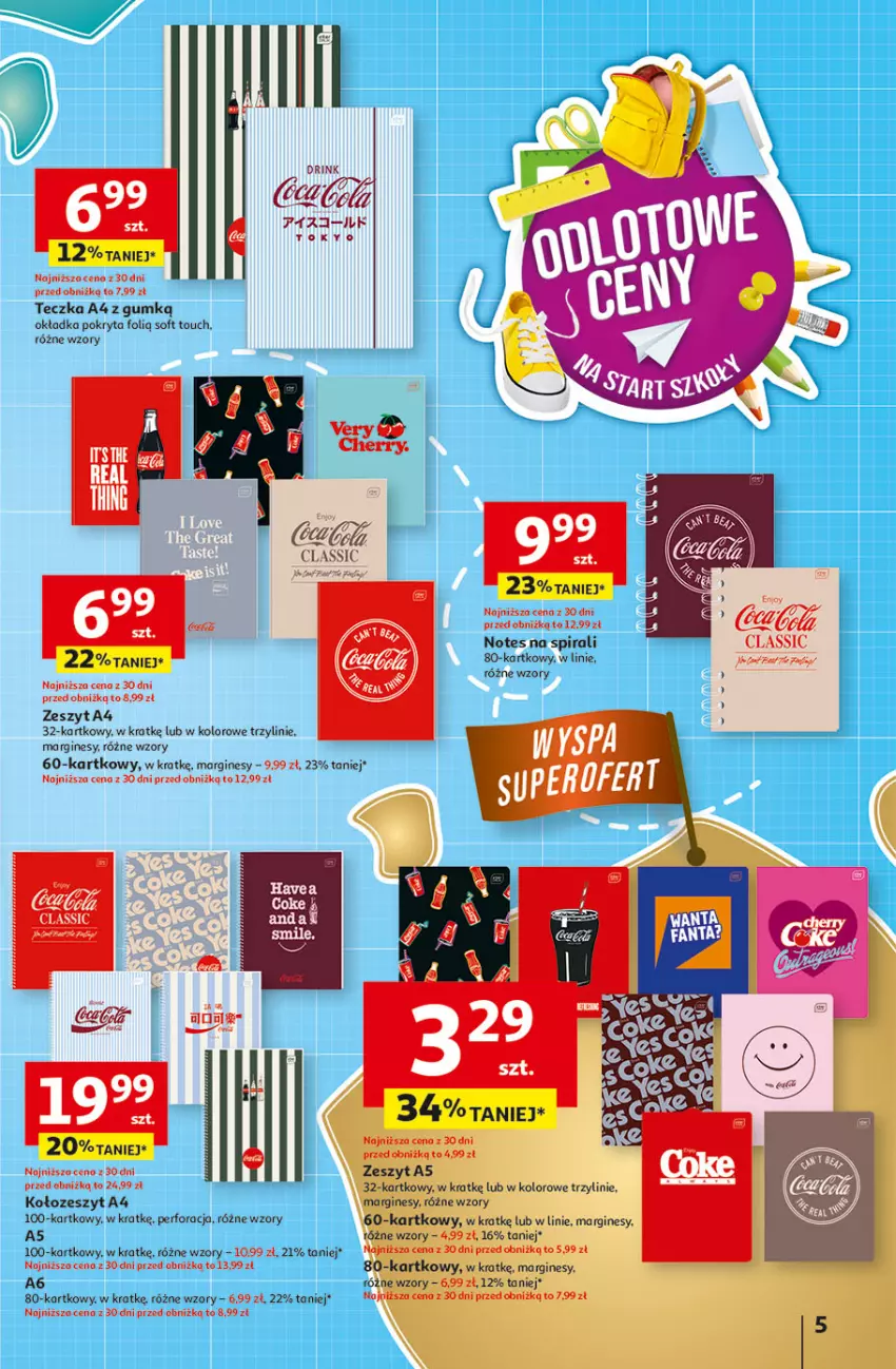 Gazetka promocyjna Auchan - Odlotowe ceny na start szkoły Hipermarket - ważna 14.08 do 20.08.2025 - strona 5 - produkty: Fa, Gin