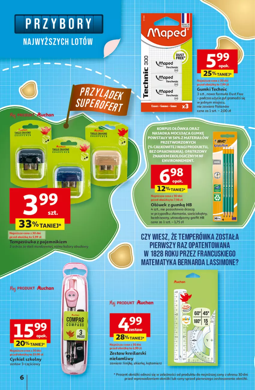 Gazetka promocyjna Auchan - Odlotowe ceny na start szkoły Hipermarket - ważna 14.08 do 20.08.2025 - strona 6 - produkty: Gra, Mop, Pojemnik, Por