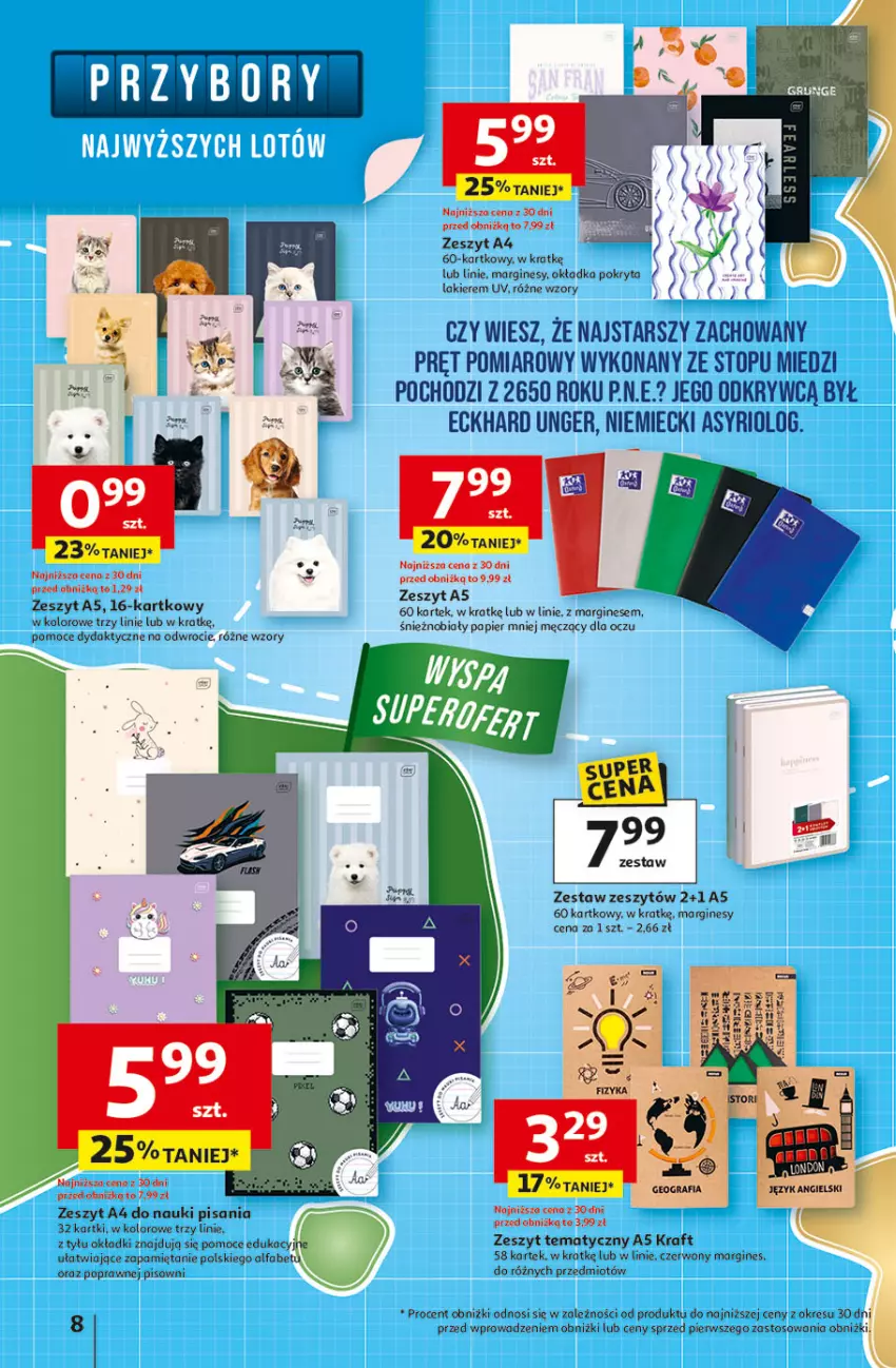 Gazetka promocyjna Auchan - Odlotowe ceny na start szkoły Hipermarket - ważna 14.08 do 20.08.2025 - strona 8 - produkty: Fa, Gin, Gra, Lakier, Mięta, Papier, Top