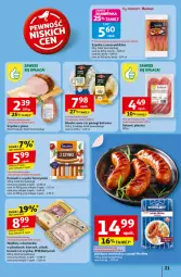 Gazetka promocyjna Auchan - Odlotowe ceny na start szkoły Hipermarket - Gazetka - ważna od 20.08 do 20.08.2025 - strona 21 - produkty: Piec, Pierogi, Salami, Parówki, Szynka, Tarczyński, Boczek, Kiełbasa