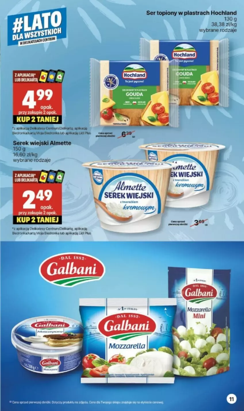 Gazetka promocyjna Delikatesy Centrum - ważna 03.06 do 16.06.2024 - strona 3 - produkty: Hochland, Mozzarella, Rum, Ser, Ser topiony, Top