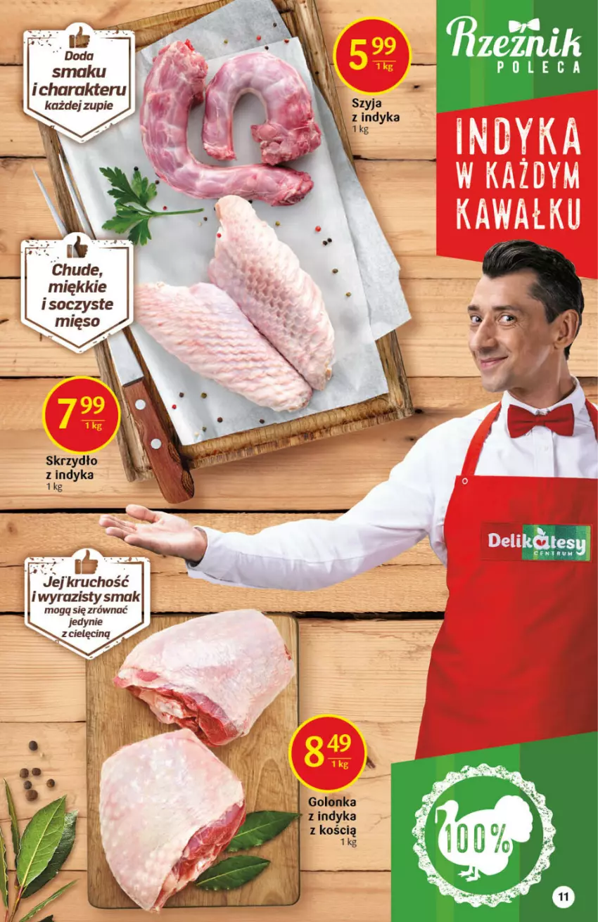 Gazetka promocyjna Delikatesy Centrum - Gazetka DC40 n. fresh - ważna 07.10 do 13.10.2021 - strona 11 - produkty: Golonka z indyka, Mięso