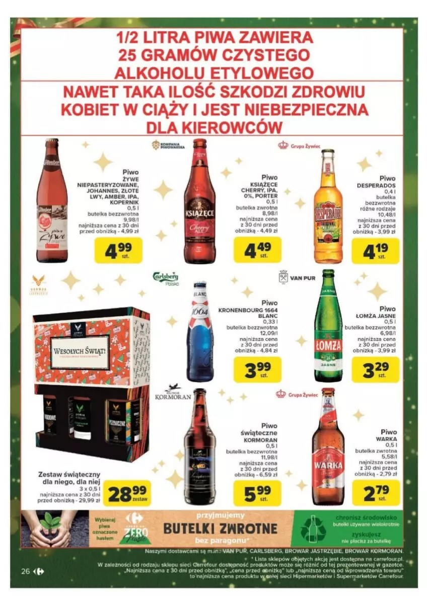 Gazetka promocyjna Carrefour - ważna 09.12 do 15.12.2024 - strona 19 - produkty: Carlsberg, Desperados, Książęce, Piwo, Por, Pur, Warka