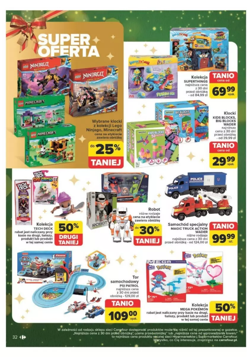 Gazetka promocyjna Carrefour - ważna 09.12 do 15.12.2024 - strona 26 - produkty: Klocki, LEGO, LEGO Ninjago, Minecraft, Psi Patrol, Robot, Samochód