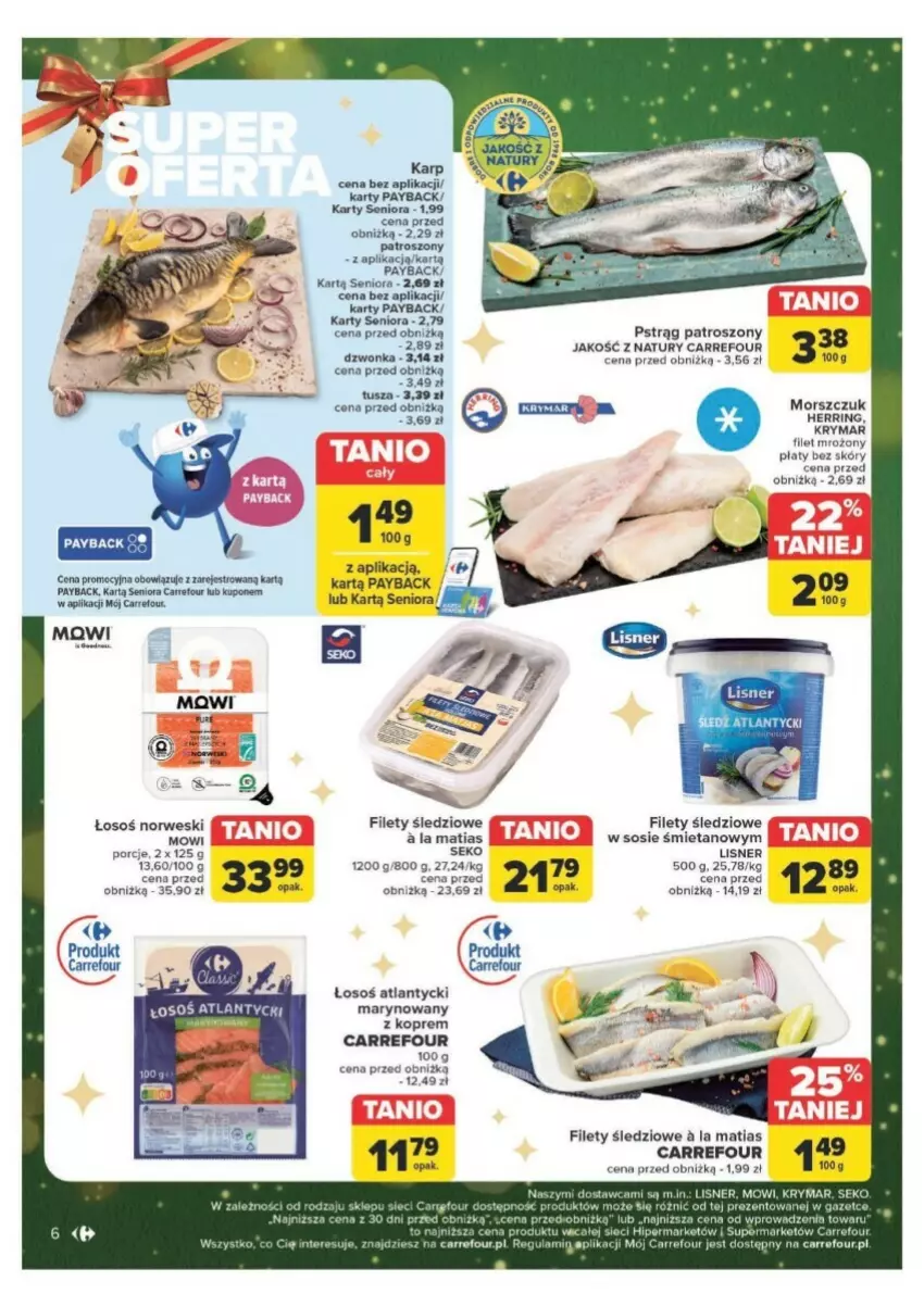 Gazetka promocyjna Carrefour - ważna 09.12 do 15.12.2024 - strona 41 - produkty: Karp, Lisner, Por, Pstrąg, Sos, Tusz