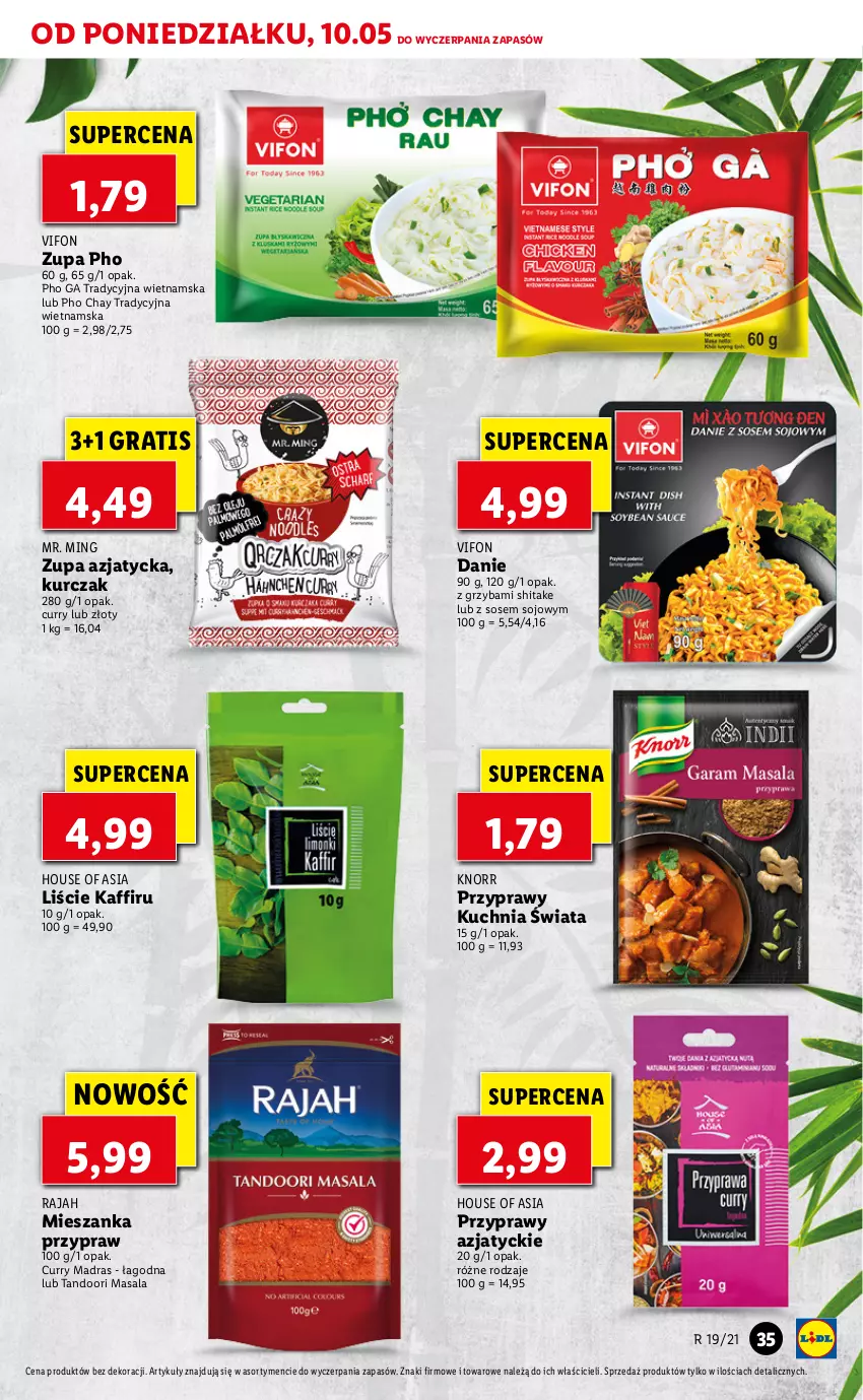 Gazetka promocyjna Lidl - GAZETKA - ważna 10.05 do 12.05.2021 - strona 37 - produkty: Gra, House of Asia, Knorr, Kuchnia, Kurczak, Przyprawy, Sos, Zupa