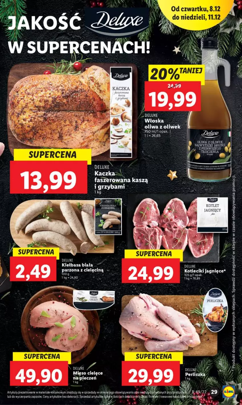 Gazetka promocyjna Lidl - GAZETKA - ważna 07.12 do 11.12.2022 - strona 31 - produkty: Ba!, Fa, Kiełbasa, Kiełbasa biała, LG, Oliwa, Oliwa z oliwek, Piec