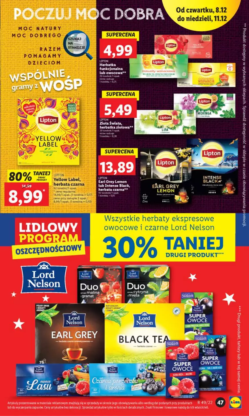 Gazetka promocyjna Lidl - GAZETKA - ważna 07.12 do 11.12.2022 - strona 53 - produkty: Earl Grey, Herbata, Herbata czarna, Torebka