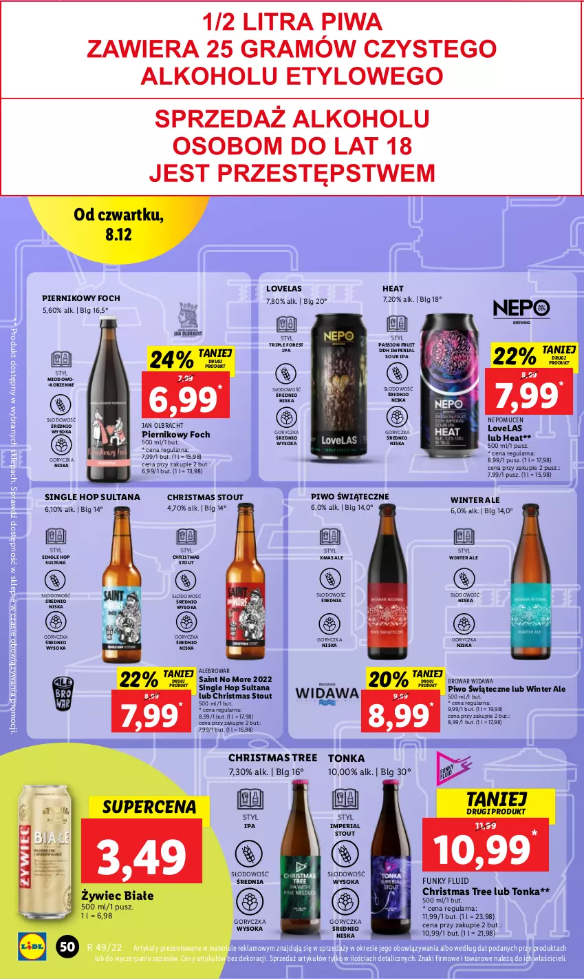 Gazetka promocyjna Lidl - GAZETKA - ważna 07.12 do 11.12.2022 - strona 56 - produkty: LG, Lovela, Piernik, Piwo, Sok