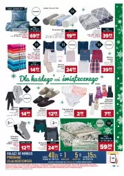 Gazetka promocyjna Carrefour - Gazetka Carrefour - Gazetka - ważna od 19.12 do 19.12.2021 - strona 33 - produkty: Top, Ser, Koc, Kapcie, Pościel, Karp, Rajstopy, Prześcieradło, Ręcznik, Dzieci, Figi, Komplet pościeli, Bokserki, Piżama