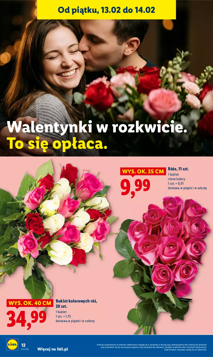 Gazetka promocyjna Lidl - GAZETKA - ważna 12.02 do 14.02.2026 - strona 12 - produkty: Bukiet