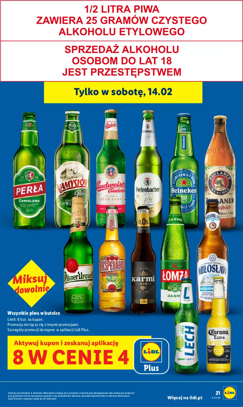 Gazetka promocyjna Lidl - GAZETKA - ważna 12.02 do 14.02.2026 - strona 21 - produkty: Piwa
