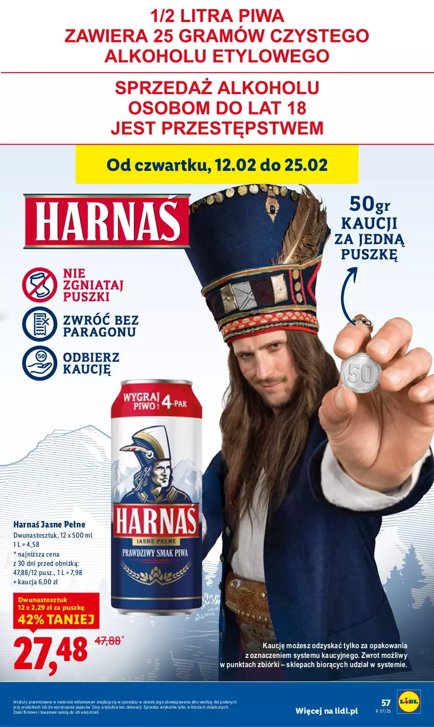 Gazetka promocyjna Lidl - GAZETKA - ważna 12.02 do 14.02.2026 - strona 57 - produkty: Harnaś