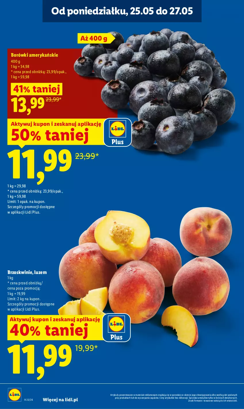 Gazetka promocyjna Lidl - Gazetka ważna od 25.05 do 27.05 - ważna 25.05 do 27.05.2026 - strona 18 - produkty: Brzoskwinie