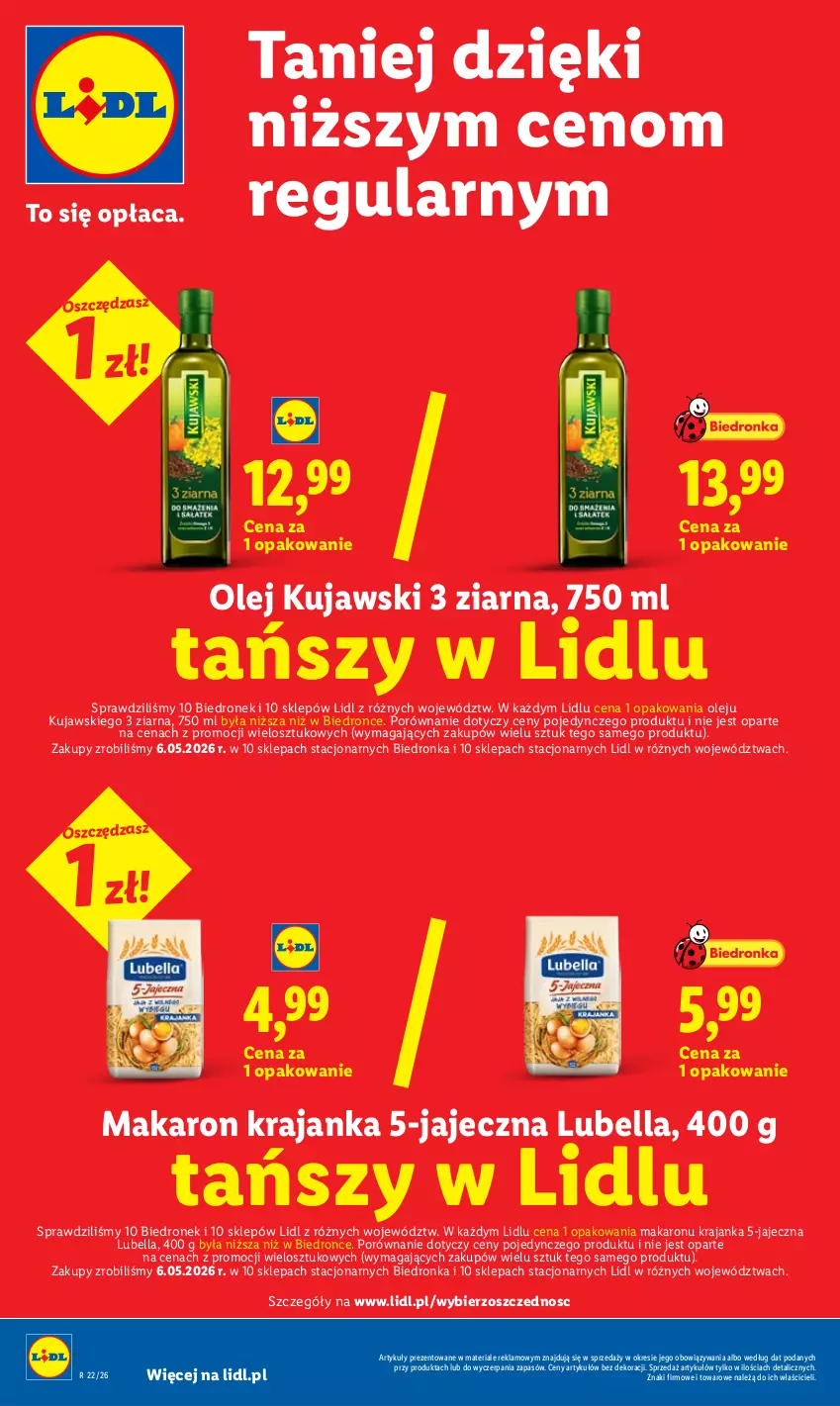 Gazetka promocyjna Lidl - Gazetka ważna od 25.05 do 27.05 - ważna 25.05 do 27.05.2026 - strona 26 - produkty: Bell, Bella, Kujawski, Lubella, Makaron, Olej, Por