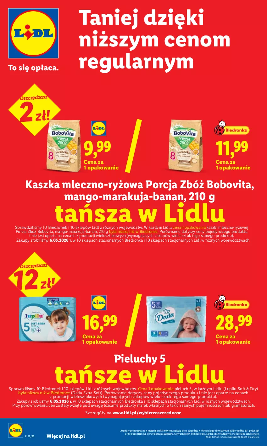 Gazetka promocyjna Lidl - Gazetka ważna od 25.05 do 27.05 - ważna 25.05 do 27.05.2026 - strona 30 - produkty: BoboVita, Dada, Gra, Mango, Pieluchy, Por, Rama, Ryż