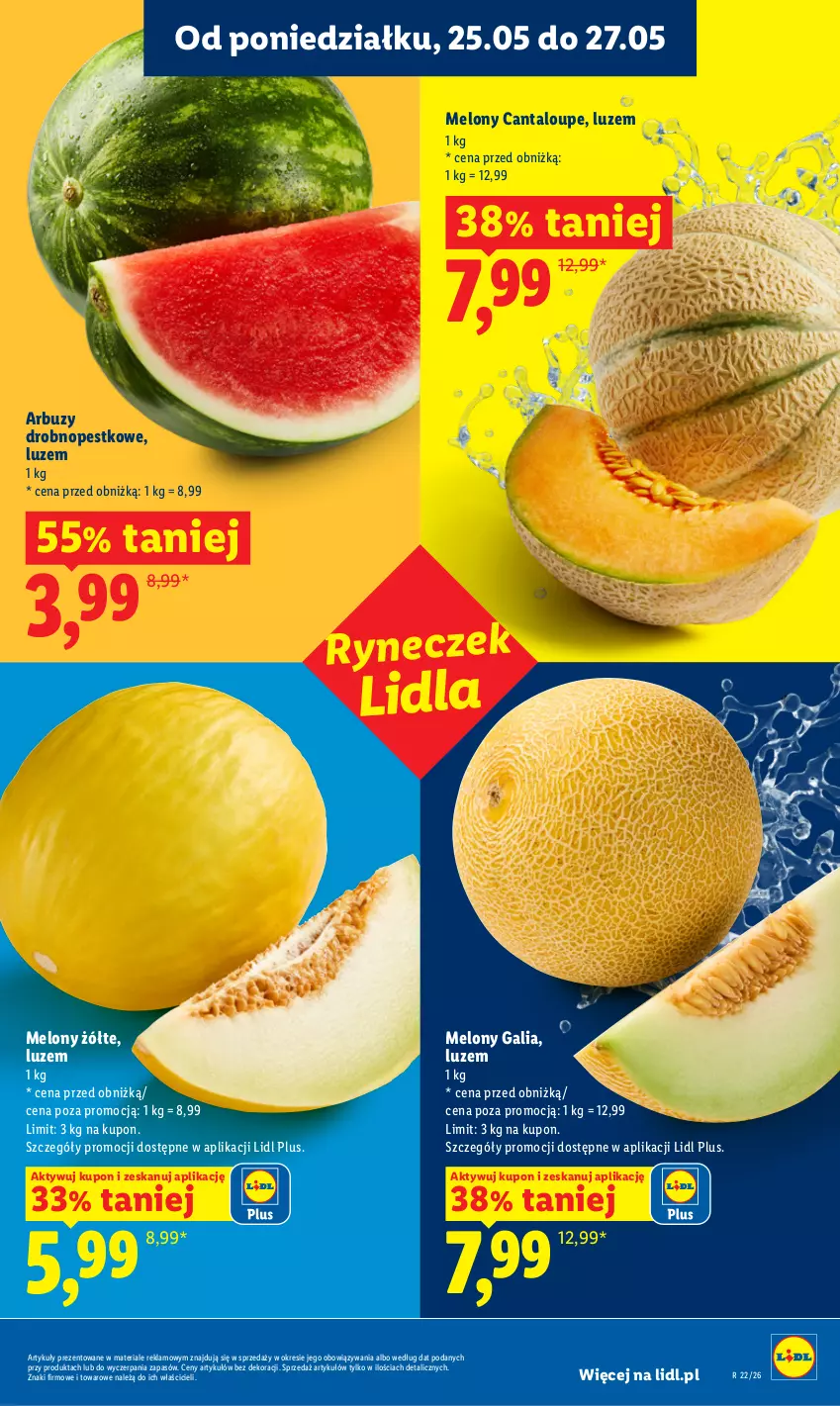 Gazetka promocyjna Lidl - Gazetka ważna od 25.05 do 27.05 - ważna 25.05 do 27.05.2026 - strona 37 - produkty: Arbuz, Melon