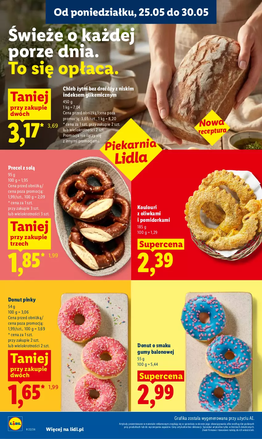 Gazetka promocyjna Lidl - Gazetka ważna od 25.05 do 27.05 - ważna 25.05 do 27.05.2026 - strona 46 - produkty: Chleb, Donut, Gra, Grafika, Orka, Por